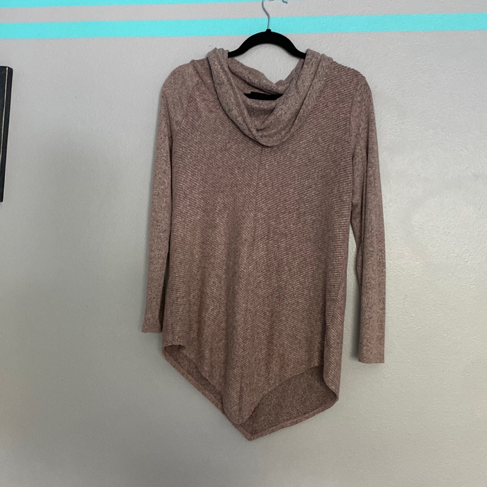 Pink+Grey long sleeve sweater